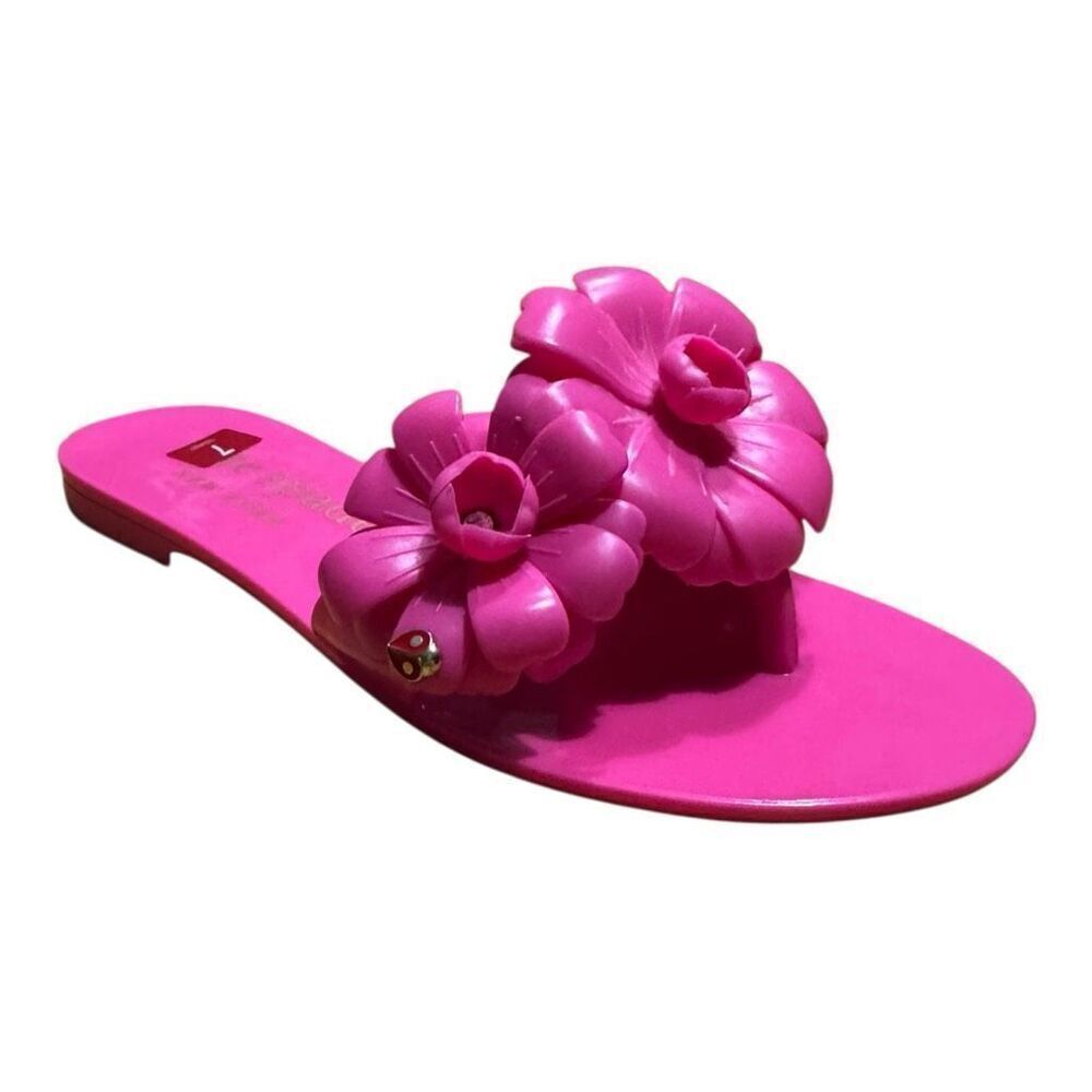 Kate Spade Women's New York Jaylee Jelly Flat Sandals Pink Size 7b